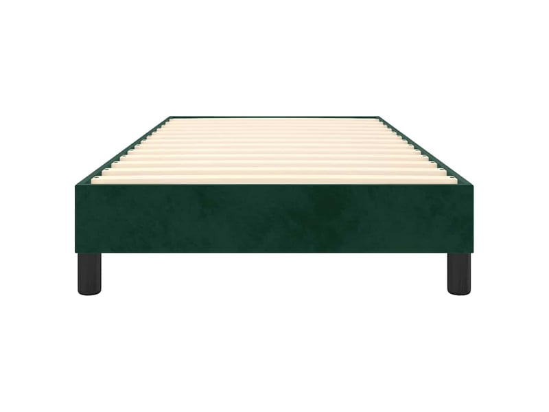  Lit simple- lit adulte -  cadre de lit à lattes vert foncé 90x200 cm velours  - Conforama D