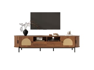 Meuble tv coloris bois foncé 200 cm PANGIVO  