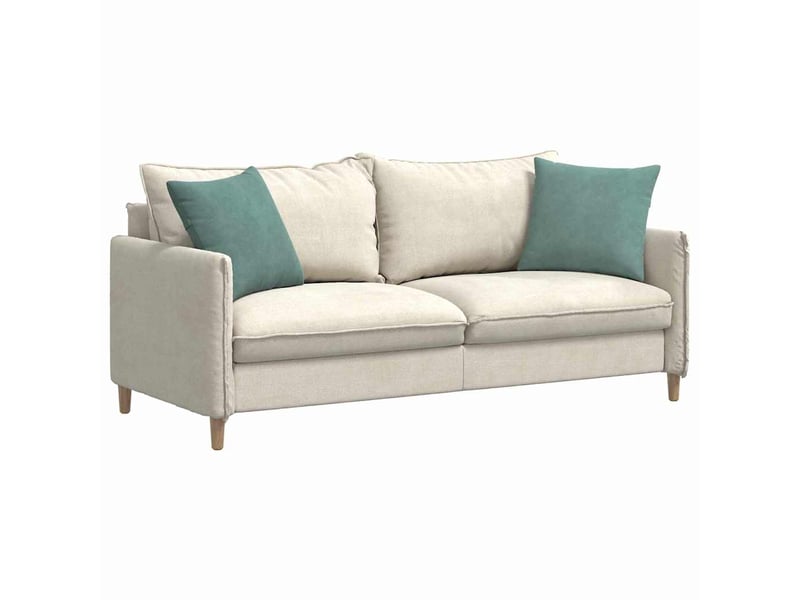 Lot de 2 coussins de canapé, coussins décoratifs vert mer 45 x 45 cm cf59212 - Conforama C