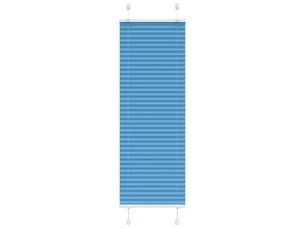 Store plissé, store de fenêtre bleu 45x100 cm largeur du tissu 44,4 cm polyester cf46791