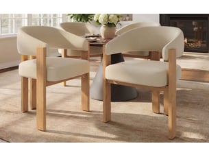 Chaise de salle à manger 4 pièces, assise rembourrée chaise rembourrée, dossier ergonomique, piètement métal stable bois optique, revêtement respirant et facile d'entretien