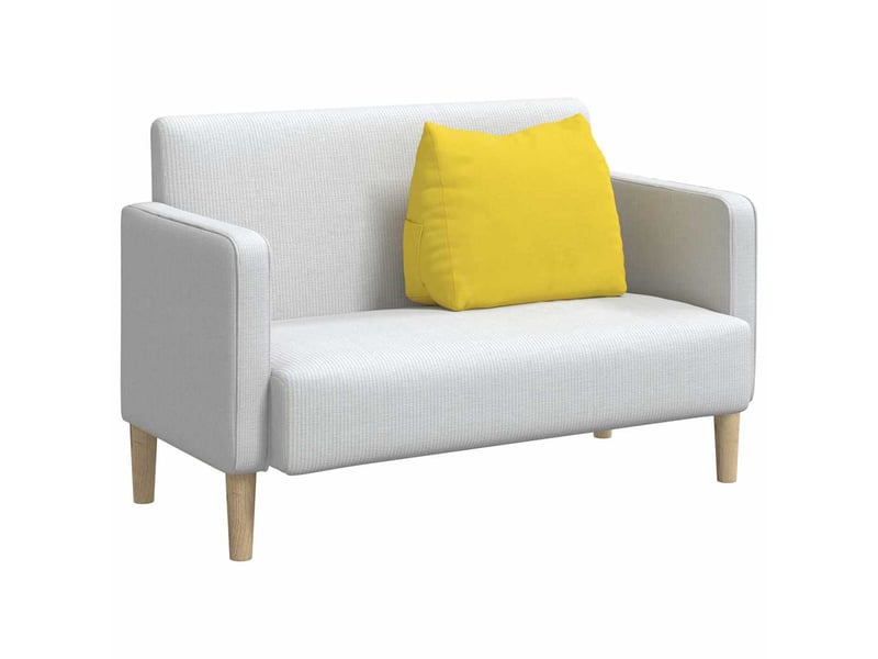 Coussin de dos, coussin de dossier jaune clair 60 x 20 x 50 cm tissu cf54788 - Conforama C