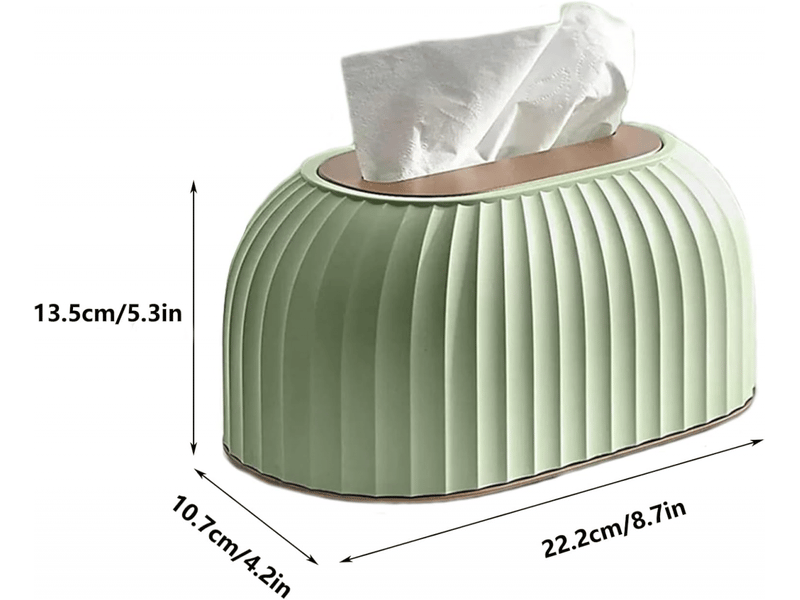  Boîte à mouchoirs avec couvercle - range-mouchoirs rayé à tiroir pour multi-pièces  - Conforama B