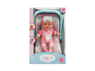 Poupon 31 cm avec transat mother love my baby jennifer