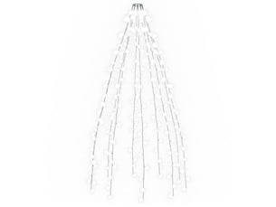 Guirlande lumineuse d'arbre de noël 210 led blanc froid 210 cm