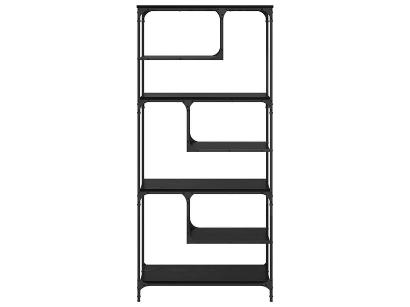 Bibliothèque 6 niveaux, armoire à livres 81 x 36 x 176 cm bois d'ingénierie shl2276 - Conforama E