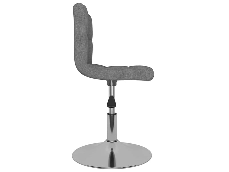  Tabouret de bar, chaise de bar pivotant gris clair tissu  - Conforama D
