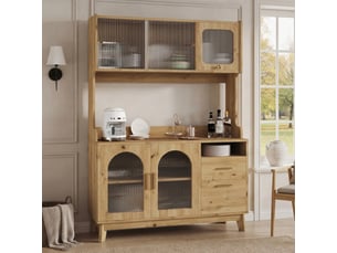 Buffet 1 porte(s)  0 tiroir(s) <strong></strong> <strong></strong> - 120 cm coloris naturel 
