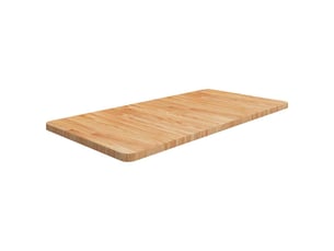 Comptoir de salle de bain, plan de travail marron clair 100x50x2,5cm bois traité cf65818