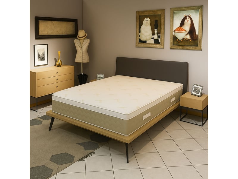Sur-matelas 100x200 epais hauteur 6 cm mousse polysoff déhoussable très moelleux (100_x_200_cm) - Conforama B