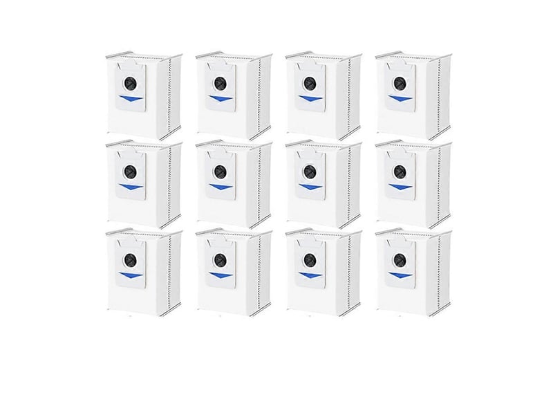  12 pcs dust bags for ecovacs deebot x5 prox5 omni x2x2 omnix2 pro sweeper accessories replacement trash bags  - Conforama A
