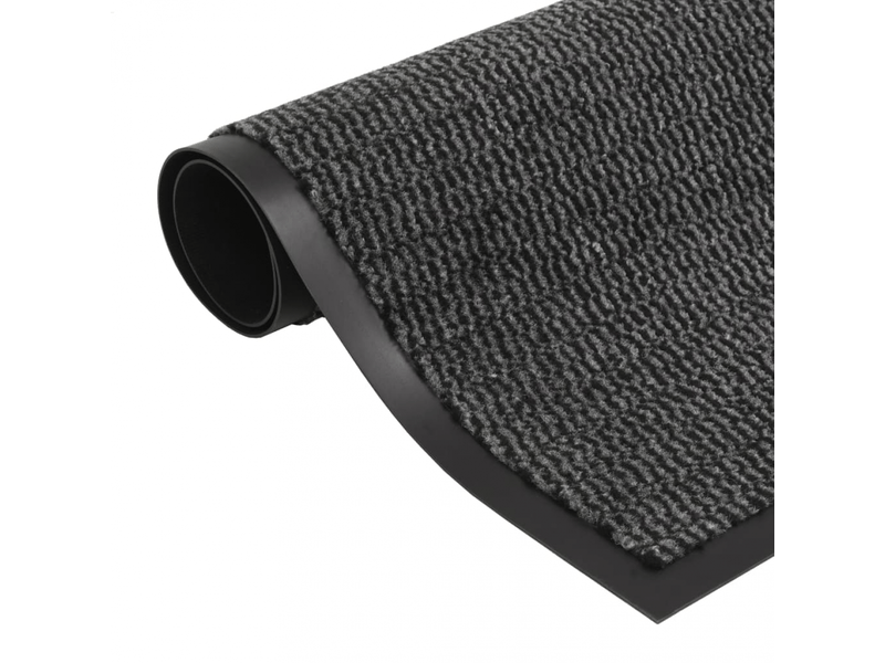  Tapis d'entrée rectangulaire noué 60x90 cm anthracite - comfortxl 132706 - Conforama B