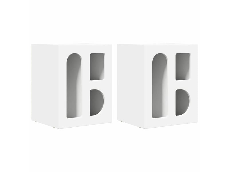 Table de chevet 2 pièces blanc 40 x 35 x 50 cm bois d'ingénierie - Conforama A