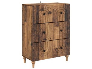 Armoire de rangement bureau, armoire à tiroirs bois ancien 66 x 34,5 x 90 cm shl5070