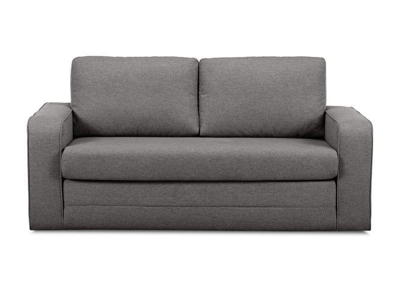  Bobochic canapé droit convertible déplimousse come tissu chiné gris foncé COME - Conforama C