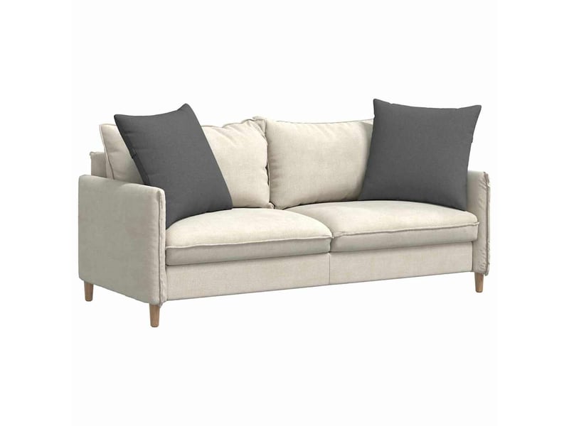  Lot de 2 coussins de canapé, coussins décoratifs tissu gris foncé 80 x 80 cm cf58874  - Conforama C