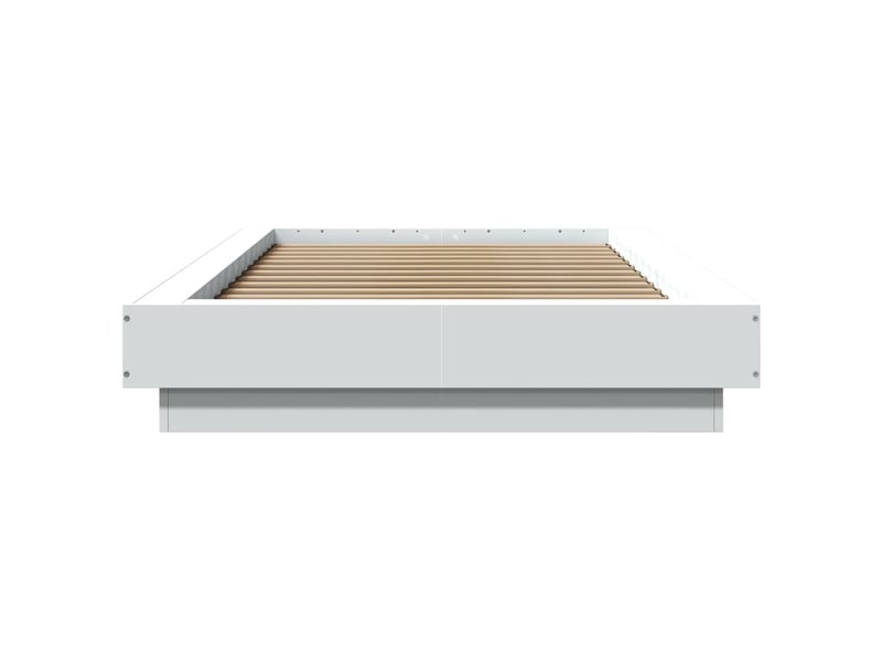  Lit simple- lit adulte -  cadre de lit sans matelas blanc 90x190 cm  - Conforama C