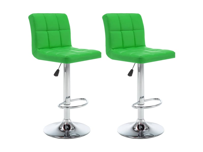  Lot de 2 tabouret de bar, chaise de bar vert similicuir shl79125  - Conforama B