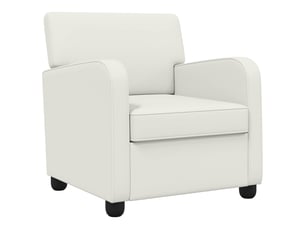 Fauteuil relax manuel VIDAXL  Simili blanc