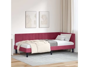Lit simple 100x200 cm    coloris rouge