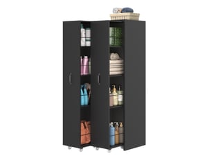 Bibliotheque coloris noir 4 étagère(s) <strong>DESVIAE</strong> <strong></strong> - 51.5 cm x 158 cm