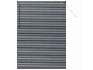 Store vénitien, store de fenêtre gris foncé 220 x 155 cm 25 mm aluminium cf47920