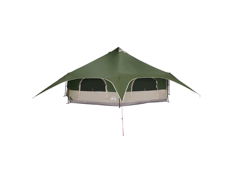 Tente de camping, tente familiale 18 personne vert - Conforama C