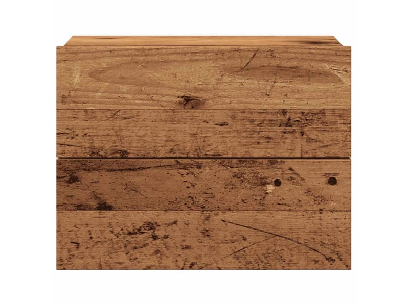  Table de chevet - cabinet de chevet - table de nuit murale vieux bois 40x32x30 cm  - Conforama C