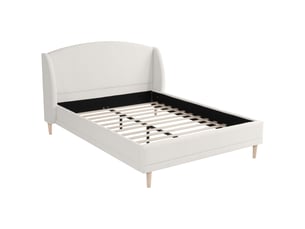 Lit 2 places 140x190 cm <strong></strong>  <strong></strong> coloris blanc