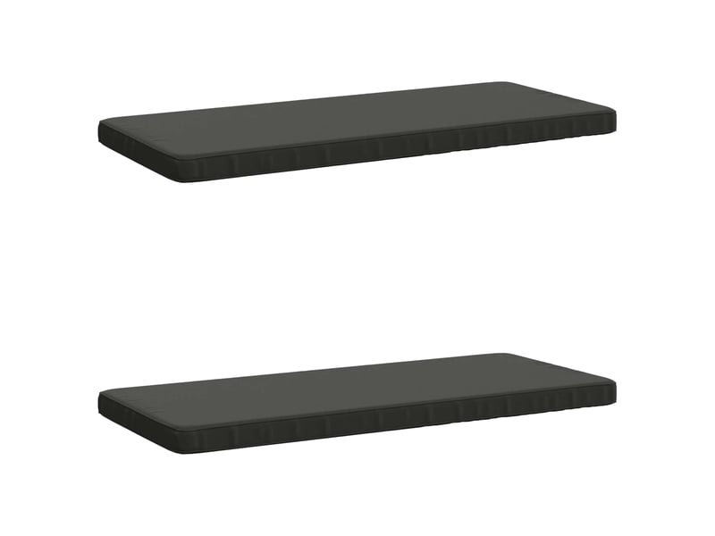  Lot de 2 coussins de banc, coussins d'assise vught 100 % polyester anthracite cf57780  - Conforama B