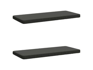 Lot de 2 coussins de banc, coussins d'assise vught 100 % polyester anthracite cf57780