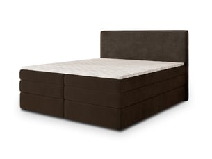 Lit avec rangement 180x200 cm <strong>MASSENO</strong> <strong></strong> coloris marron