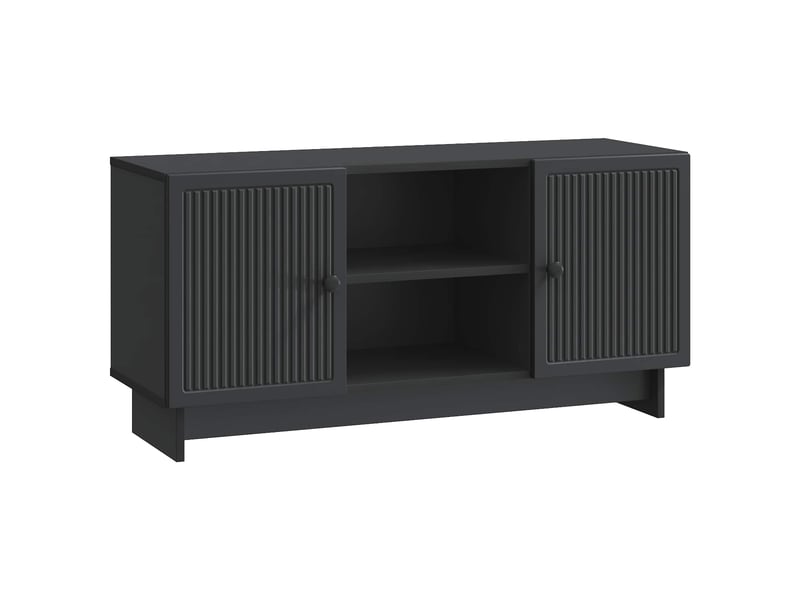  Meuble tv - banc tv - meuble de rangement 102 x 34,5 x 50 cm noir bois d'ingénierie  - Conforama A