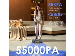 Aspirateur balai rechargeable HIAZURM 55KPA-70min-1.8L - 200 air watts