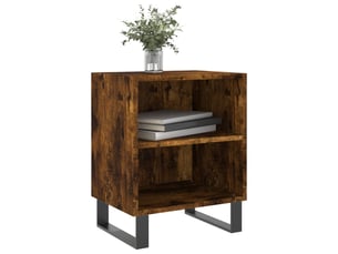 Table de chevet - cabinet de chevet - table de nuit chêne fumé 40x30x50 cm bois d'ingénierie