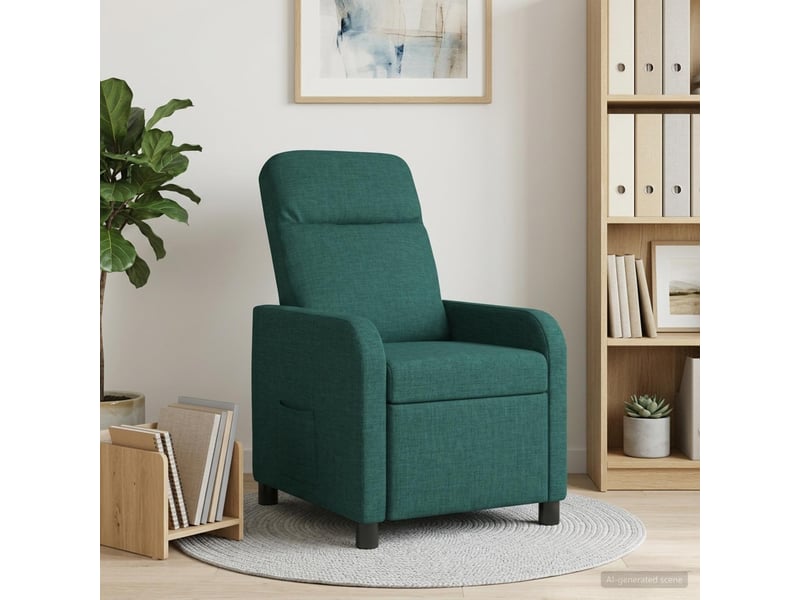  Vidaxl fauteuil inclinable vert foncé tissu  - Conforama B
