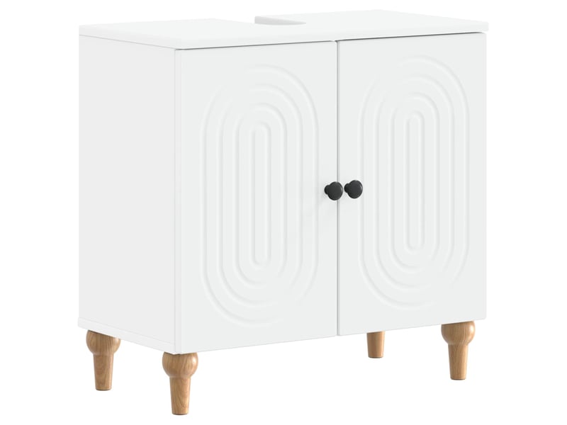 Meuble sous lavabo de salle de bain alkmaar blanc cf64795 - Conforama A