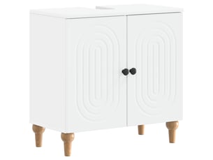 Meuble sous lavabo de salle de bain alkmaar blanc cf64795