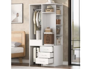 Armoire  aucune  3 tiroir(s) <strong>MAISENTIEL</strong> <strong></strong> coloris blanc largeur 70 cm