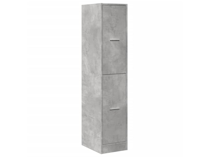 Meuble de rangement, armoire d'apothicaire gris béton 30x41x144,5 cm bois ingénierie  - Conforama D