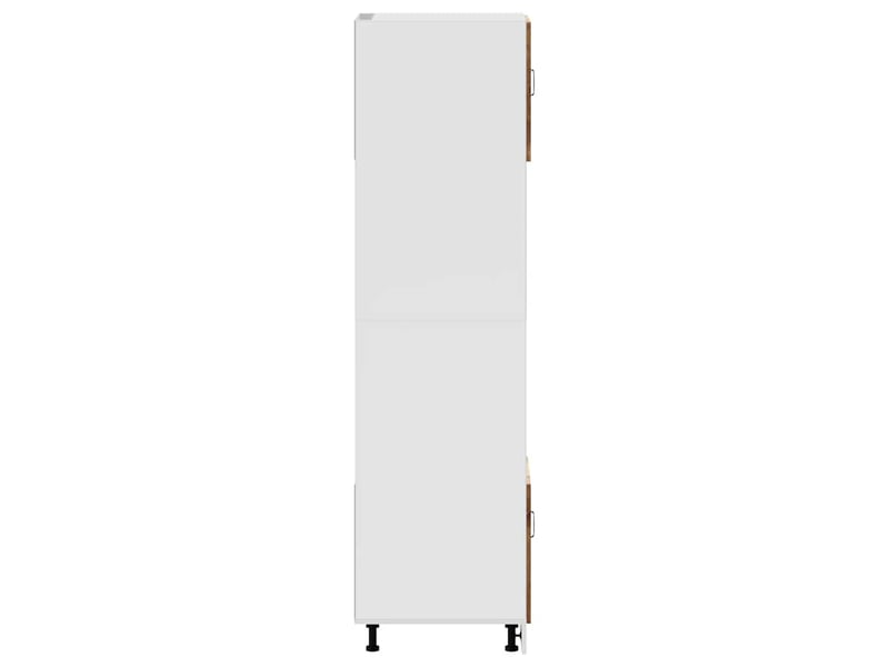  Lot de 2 armoires à four classiques bois d'ingénierie pour cuisine 60 x 57 x 207 cm avec pieds réglables en bois ancien 02_0055714  - Conforama D