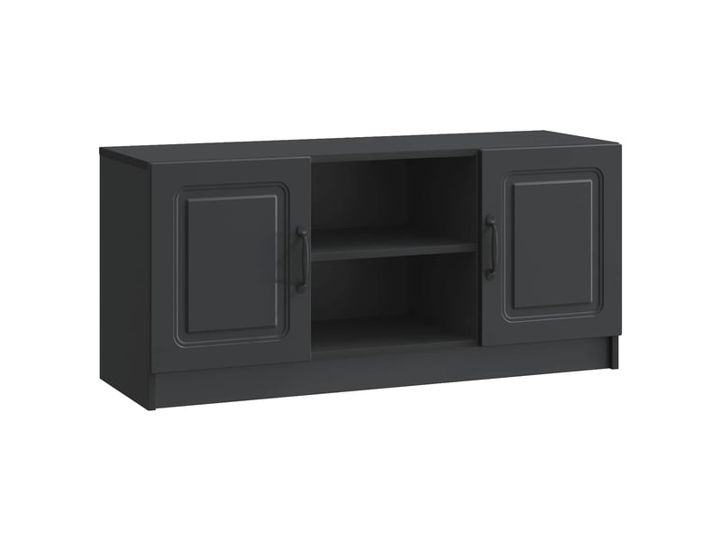  Meuble tv - banc tv - meuble de rangement noir 102 x 34,5 x 47 cm bois d'ingénierie  - Conforama A