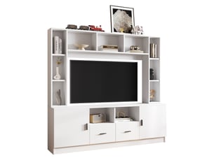 Meuble tv coloris blanc 180 cm <strong></strong> <strong></strong>