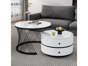 Table basse  coloris blanc SOGEU 