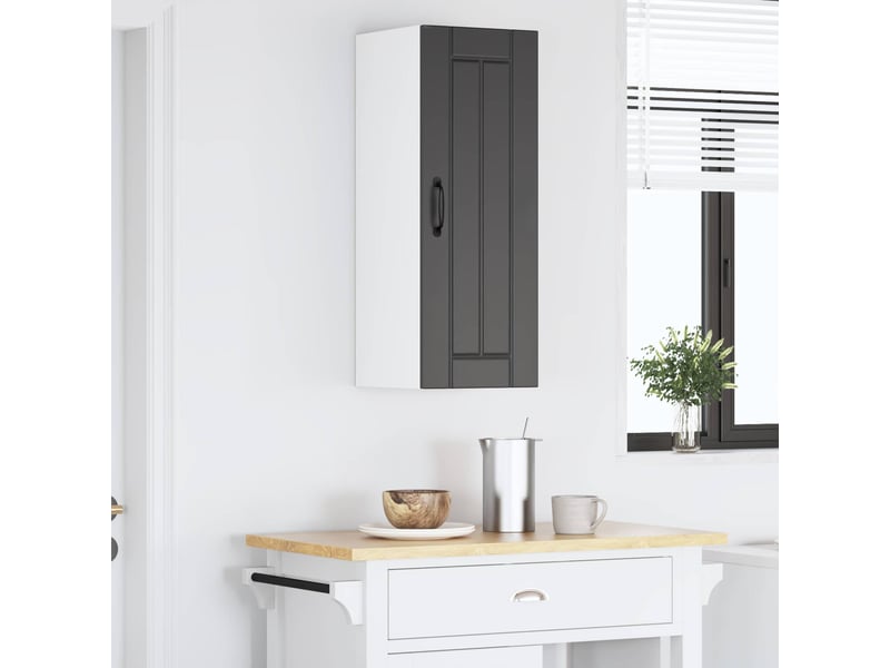  Meuble mural de cuisine, armoire de cuisine noir 30x31x80cm bois d'ingénierie shl3445  - Conforama D