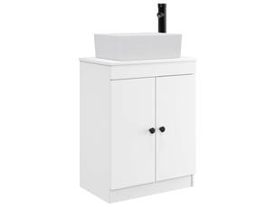 Meuble de salle de bain avec évier blanc 54x35x83 cm shl2186