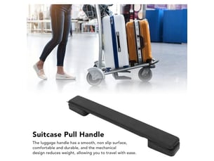 Poignée de valise, poignée en plastique de 20 cm pour tirer les bagages, poignée remplaçable pour les boîtes et les étuis