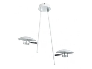 Fabrilamp ciudad del cabo, suspension, moderne, led, 12 w, 1080 lm, 4000 k, blanc-argenté, 52 x 49 x 15 cm