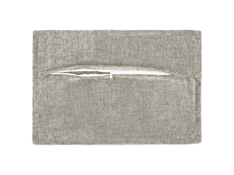  Lot de 6 housses de coussin houten gris clair 30 x 50 cm cf49820  - Conforama D