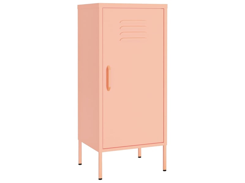  Armoire de rangement, rangement bureau rose 42,5x35x101,5 cm acier  - Conforama A